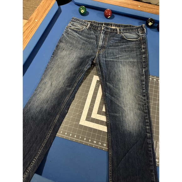 Levi's 511 Slim Fit Jeans Mens 42x32 Blue Fade / Wallet 100% Cotton - Picture 9 of 9